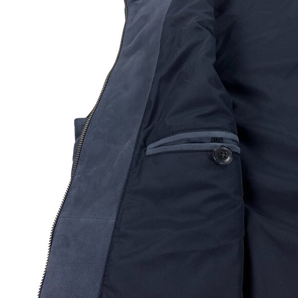 Peter Millar Crown Essex Suede Vest Quilted Jacket Mens XXL Galaxy Gray NWT - Picture 9 of 11